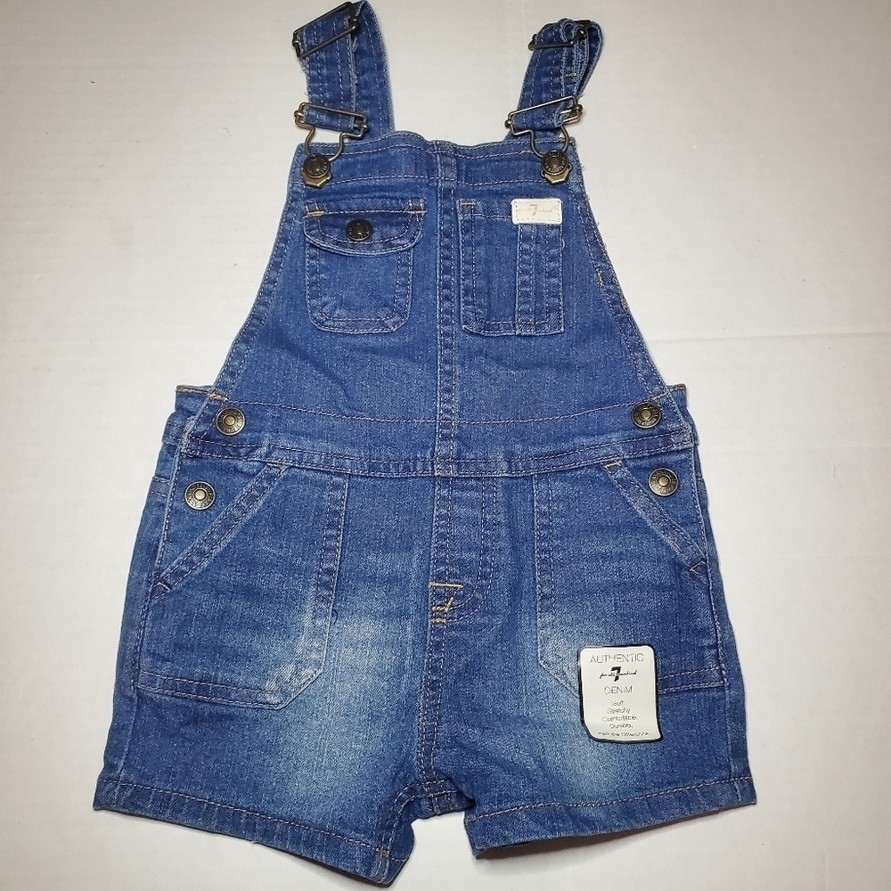 7 For All Mankind Shortalls Sz 24M